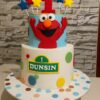 Red Puppet Themed Cake