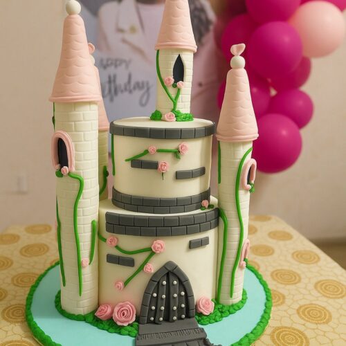 Castle Themed Cake With Picture