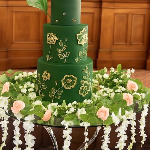 Green Gardened Themed Cake