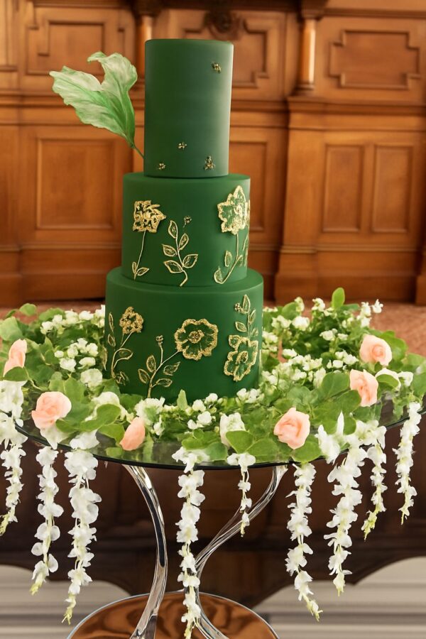 Green Gardened Themed Cake