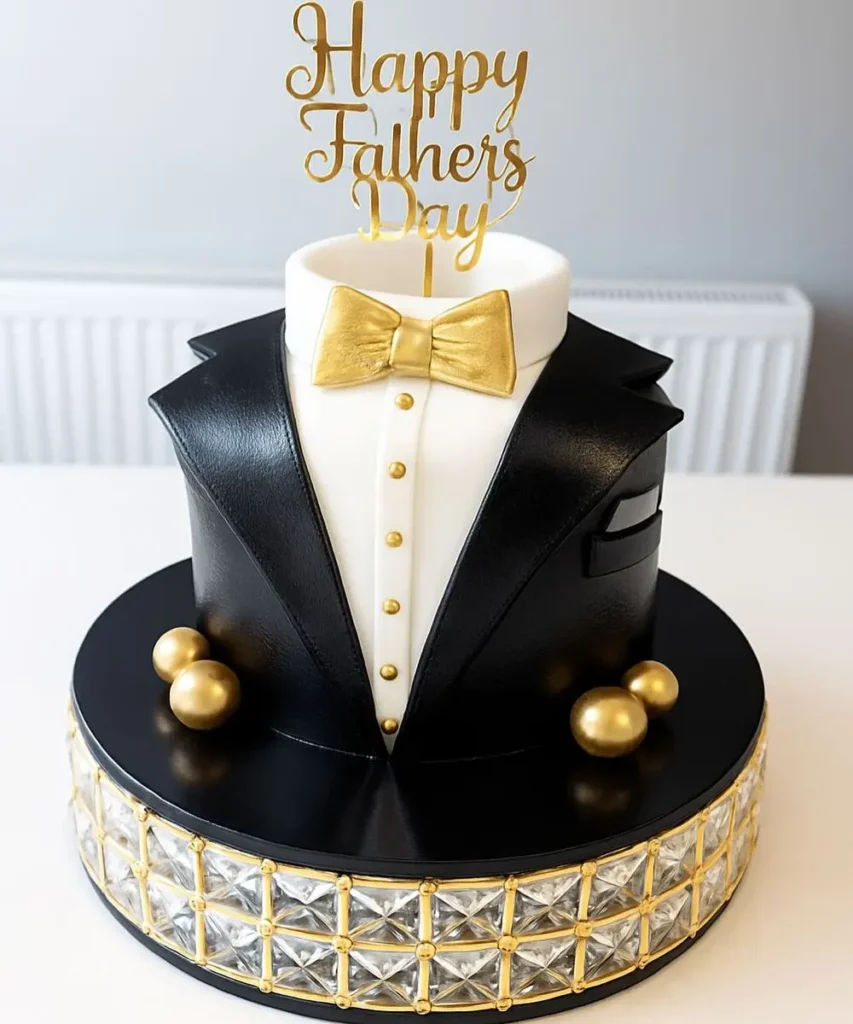 happy father's cake suit design